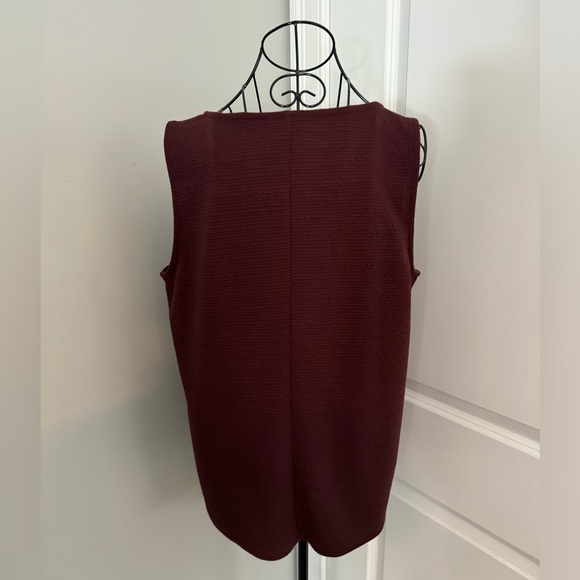 NWT Ann Taylor Knit Tank w/ Pearl & Rhinestone Accent Collar Size Large - Picture 4 of 5